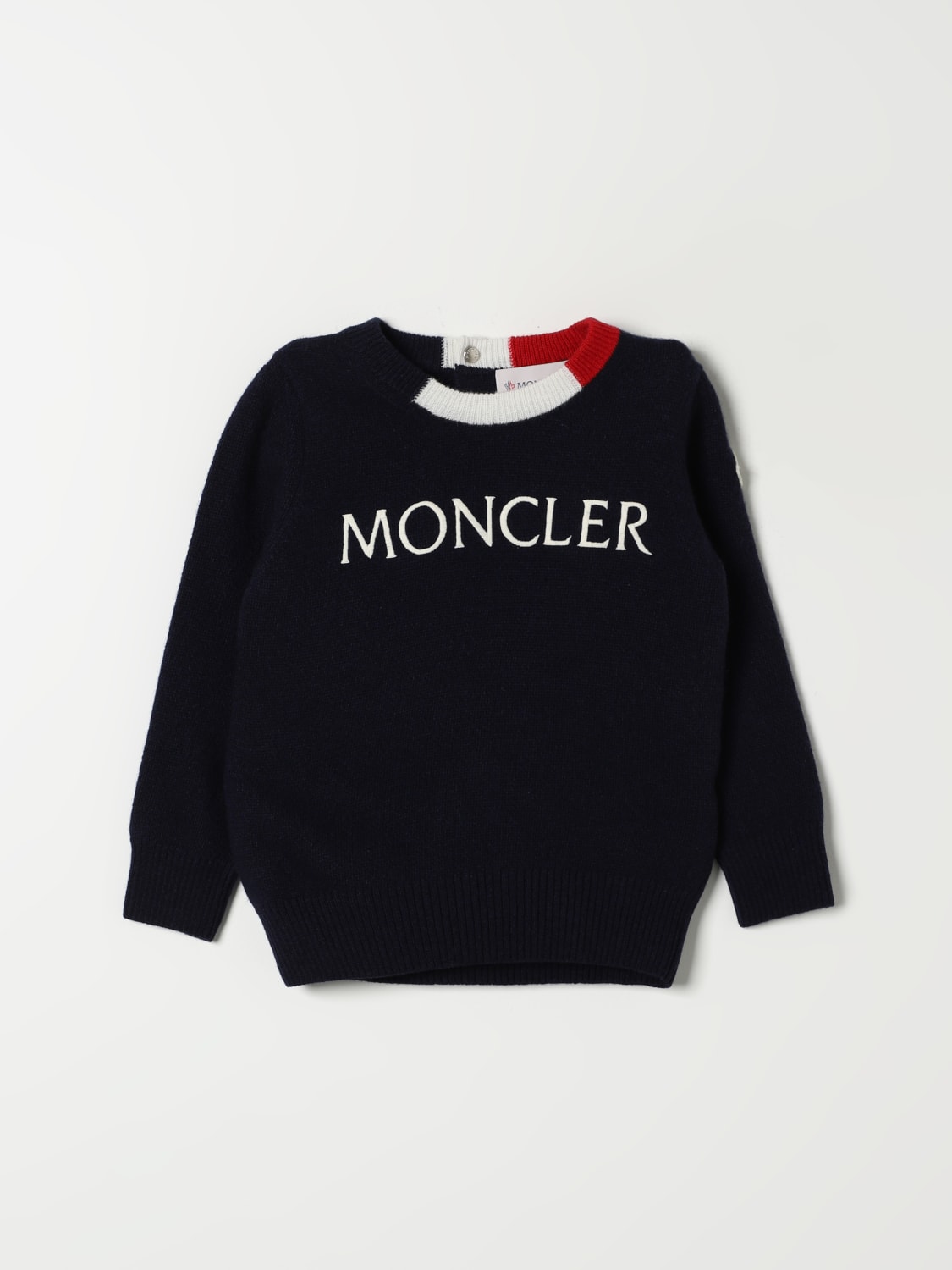 MONCLER 스웨터: 스웨터 남아 Moncler, 블루 - Img 1