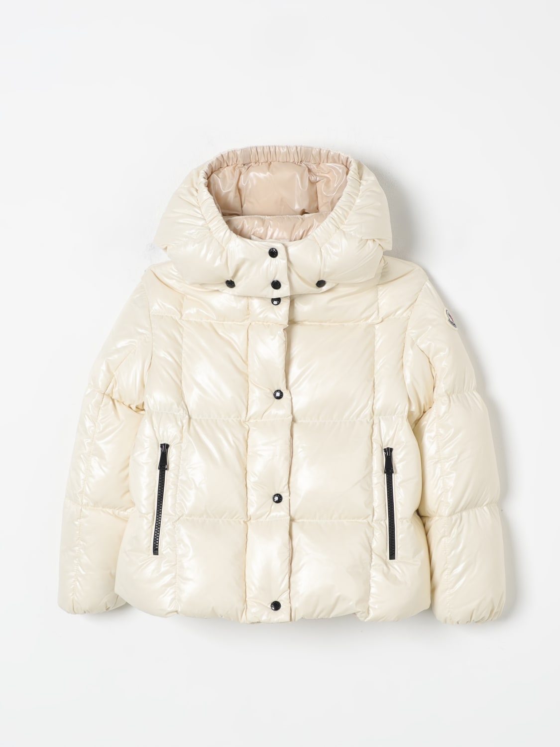 MONCLER JACKET: Jacket kids Moncler, White - Img 1