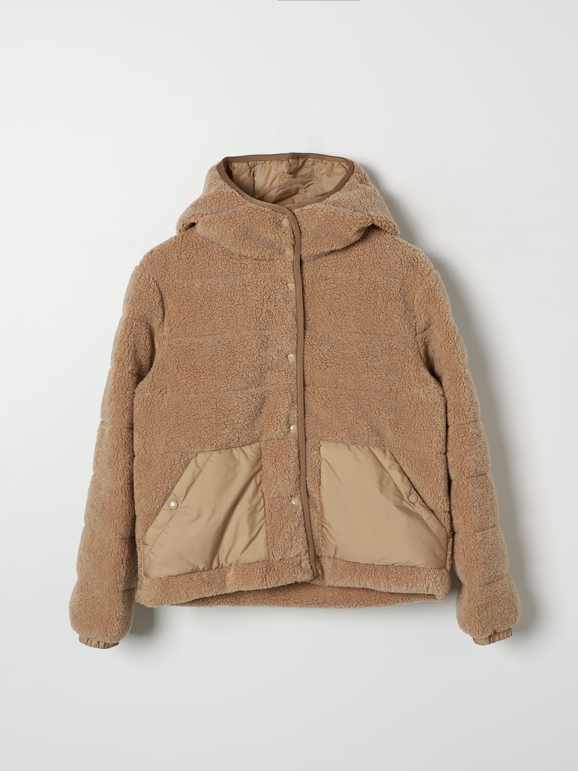 MONCLER JACKET: Jacket kids Moncler, Beige - Img 1