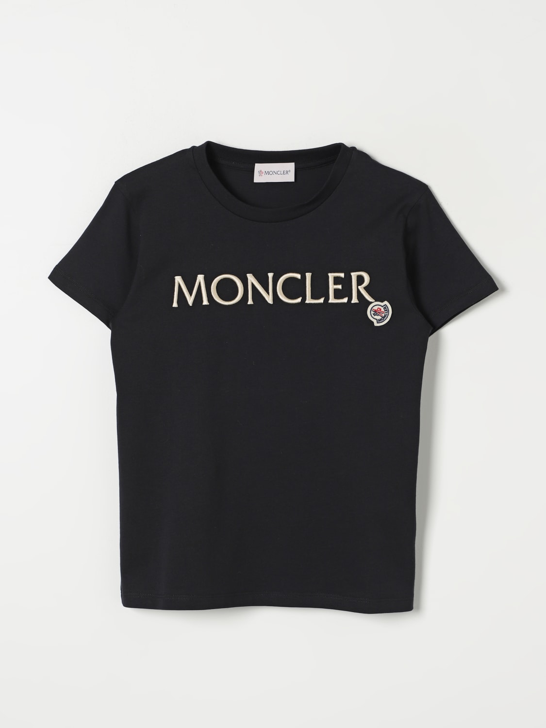 MONCLER T-SHIRT: T-shirt con logo Moncler, Nero - Img 1