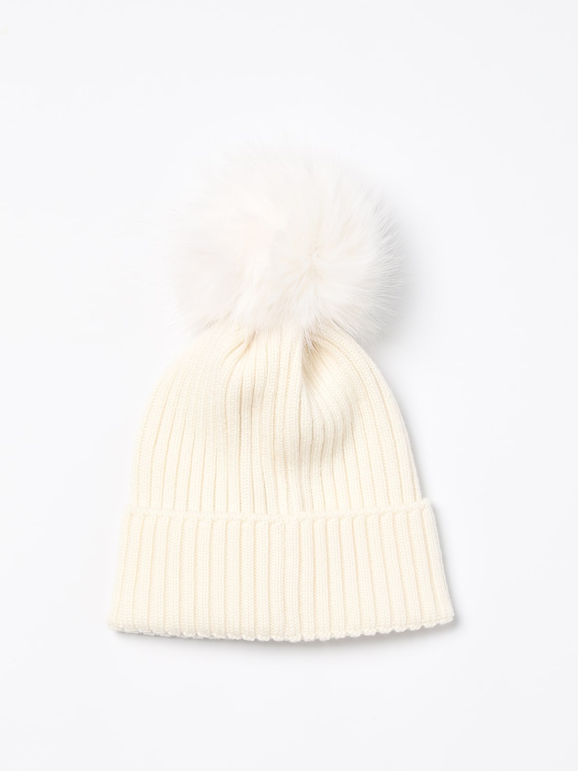 MONCLER GIRLS' HATS: Girls' hats kids Moncler, White - Img 2