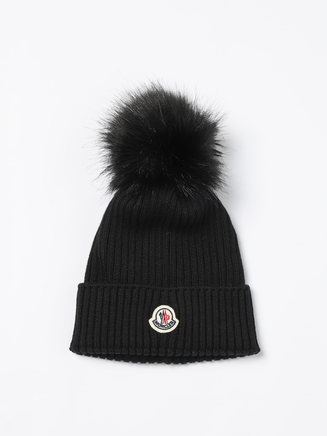 MONCLER 여아 모자: 여아 모자 남아 Moncler, 블랙 - Img 1