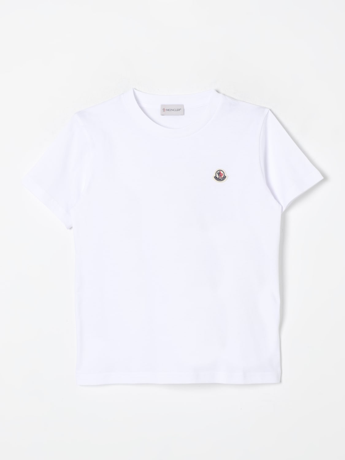 MONCLER T-SHIRT: T-shirt kids Moncler, White - Img 1