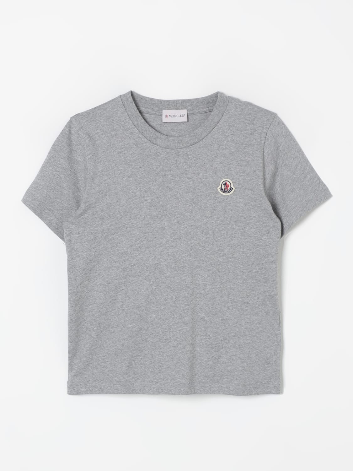 MONCLER Tシャツ: Tシャツ ボーイ Moncler, グレー - Img 1