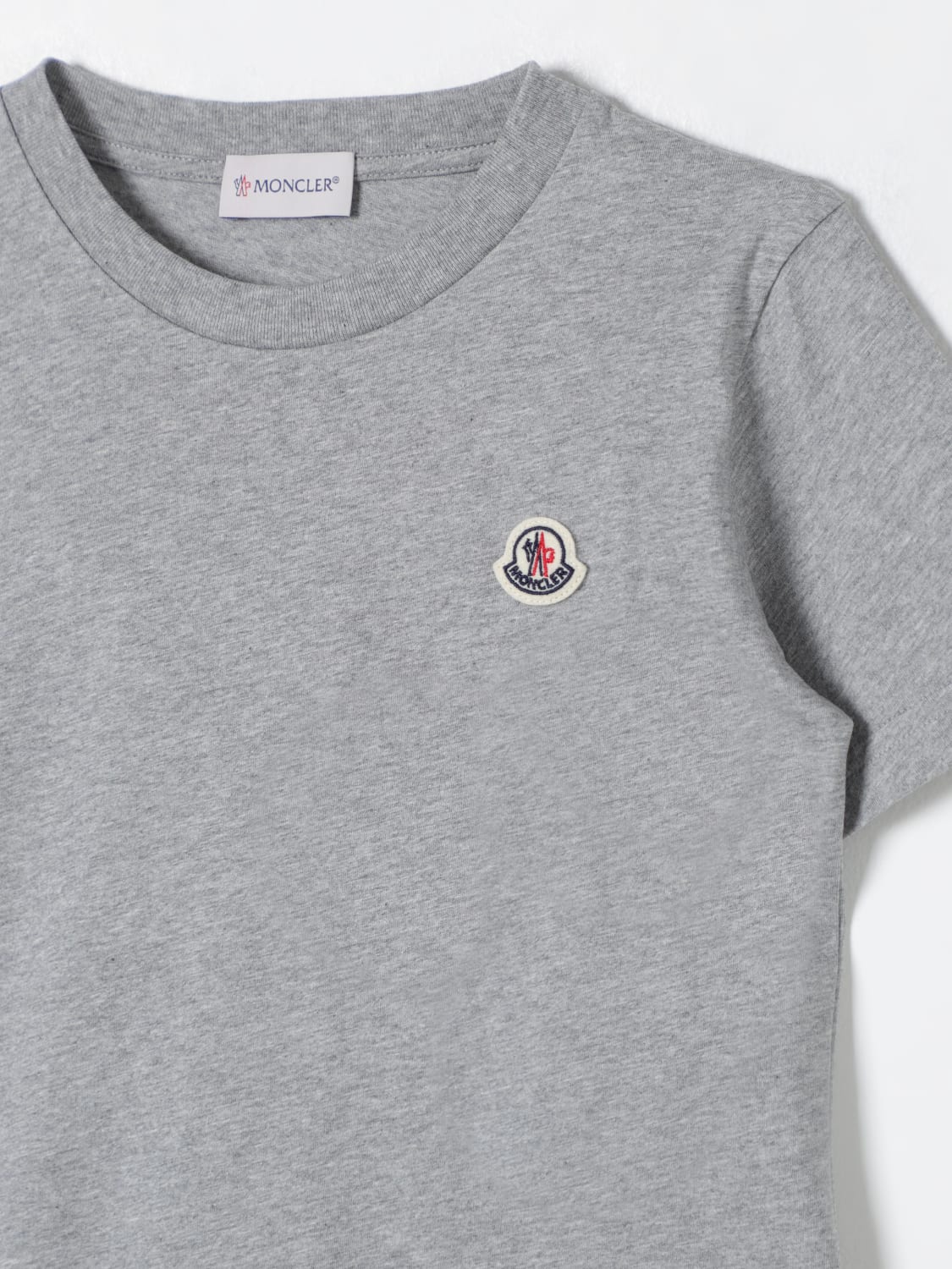 MONCLER Tシャツ: Tシャツ ボーイ Moncler, グレー - Img 3