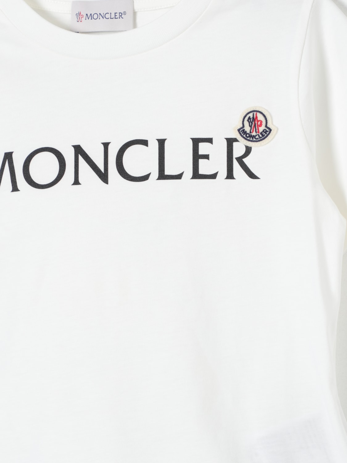 MONCLER 티셔츠: 티셔츠 남아 Moncler, 화이트 - Img 3