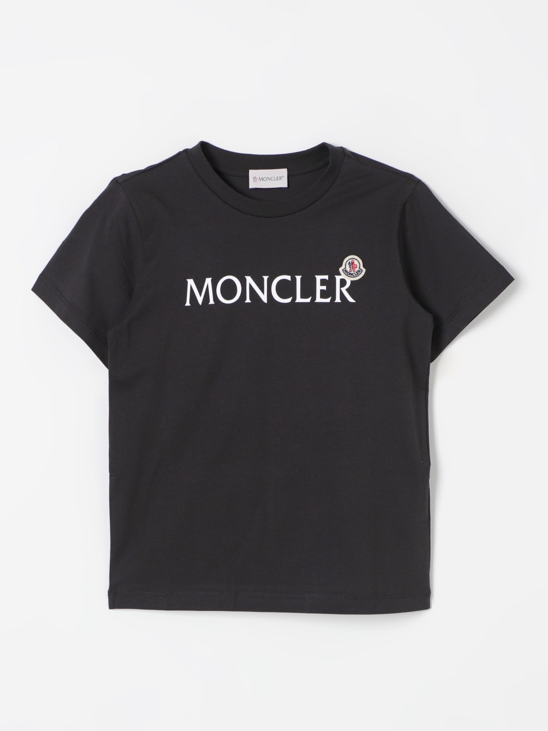 MONCLER: T-shirt kids - Black | Moncler t-shirt 8C0000389AFV online at  GIGLIO.COM