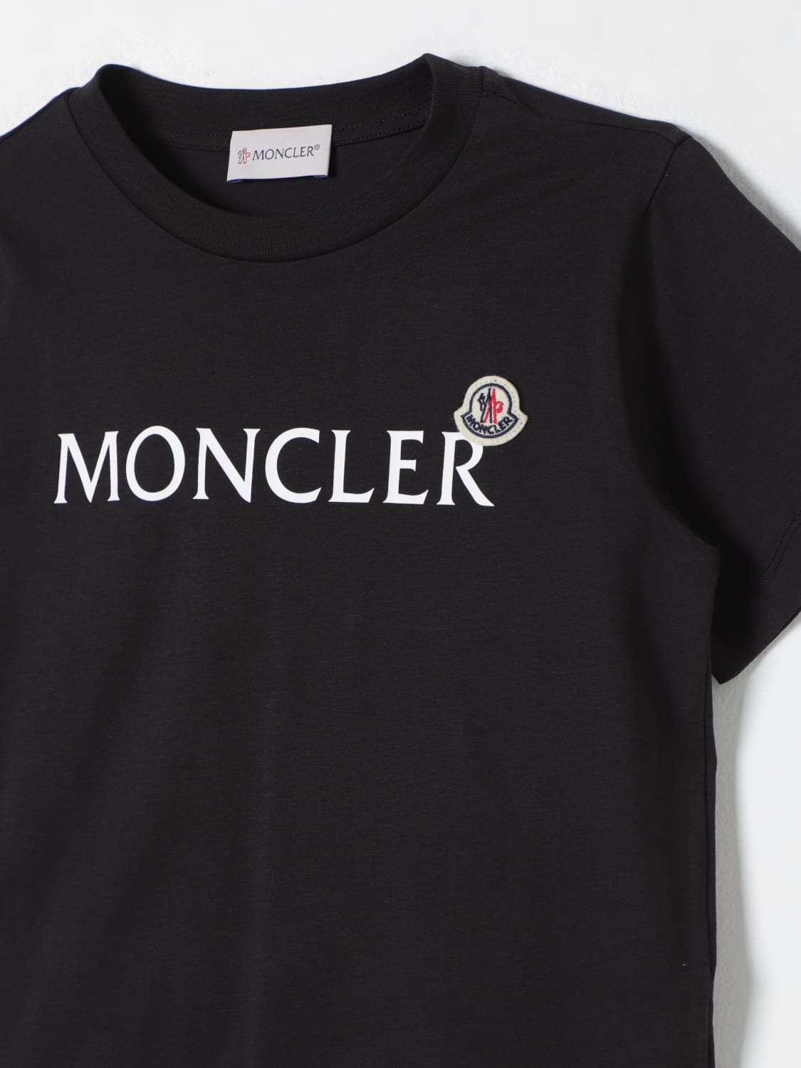 MONCLER T-SHIRT: T-shirt kids Moncler, Black - Img 3