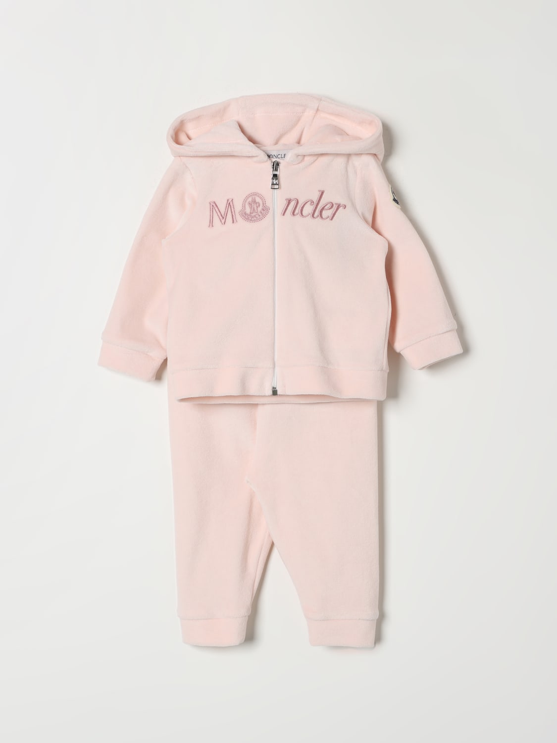 MONCLER BABY-OVERALL: Overall kinder Moncler, Pink - Img 1