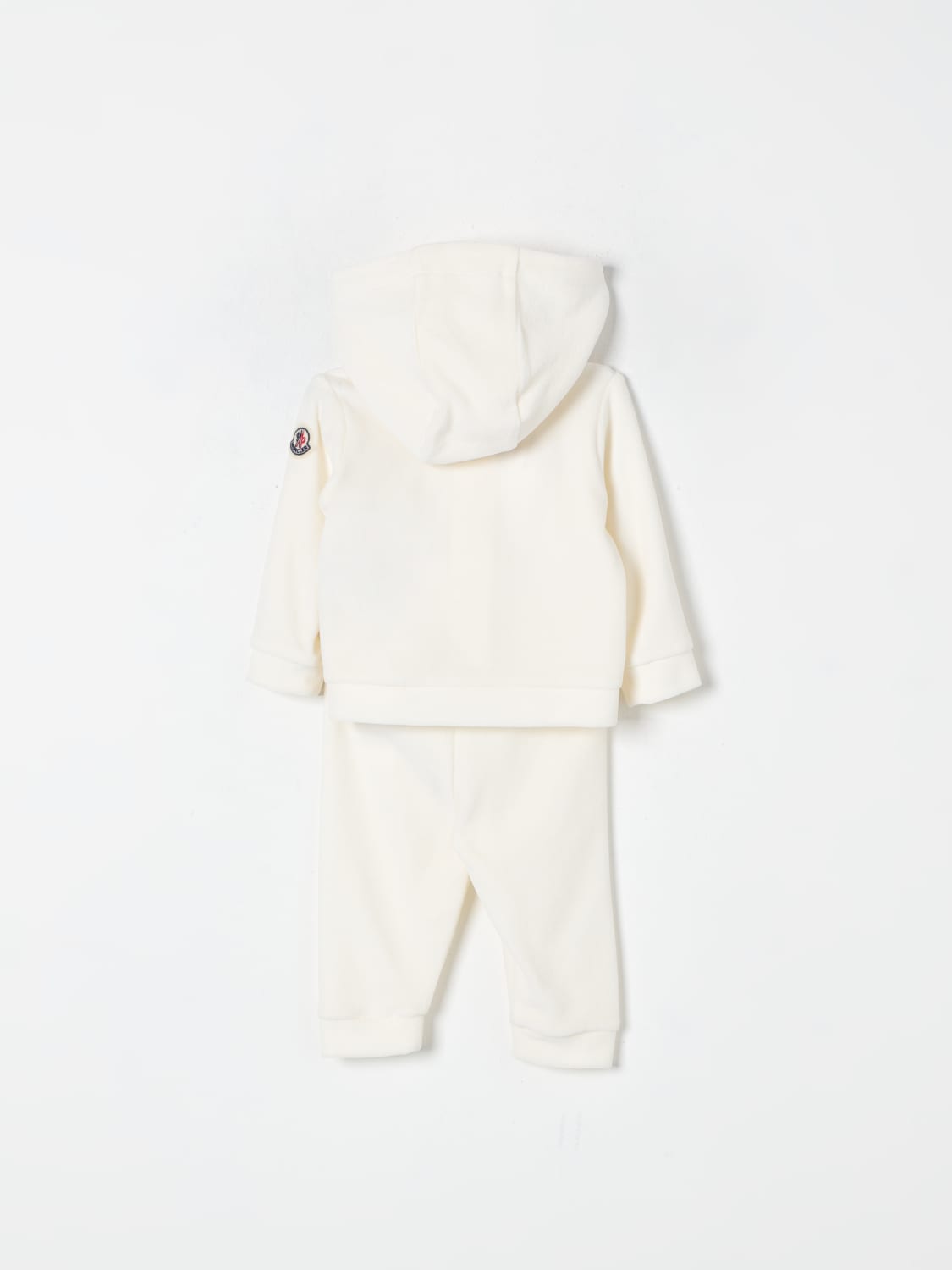 MONCLER JUMPSUIT: Moncler hoodie + joggers set, Cream - Img 2