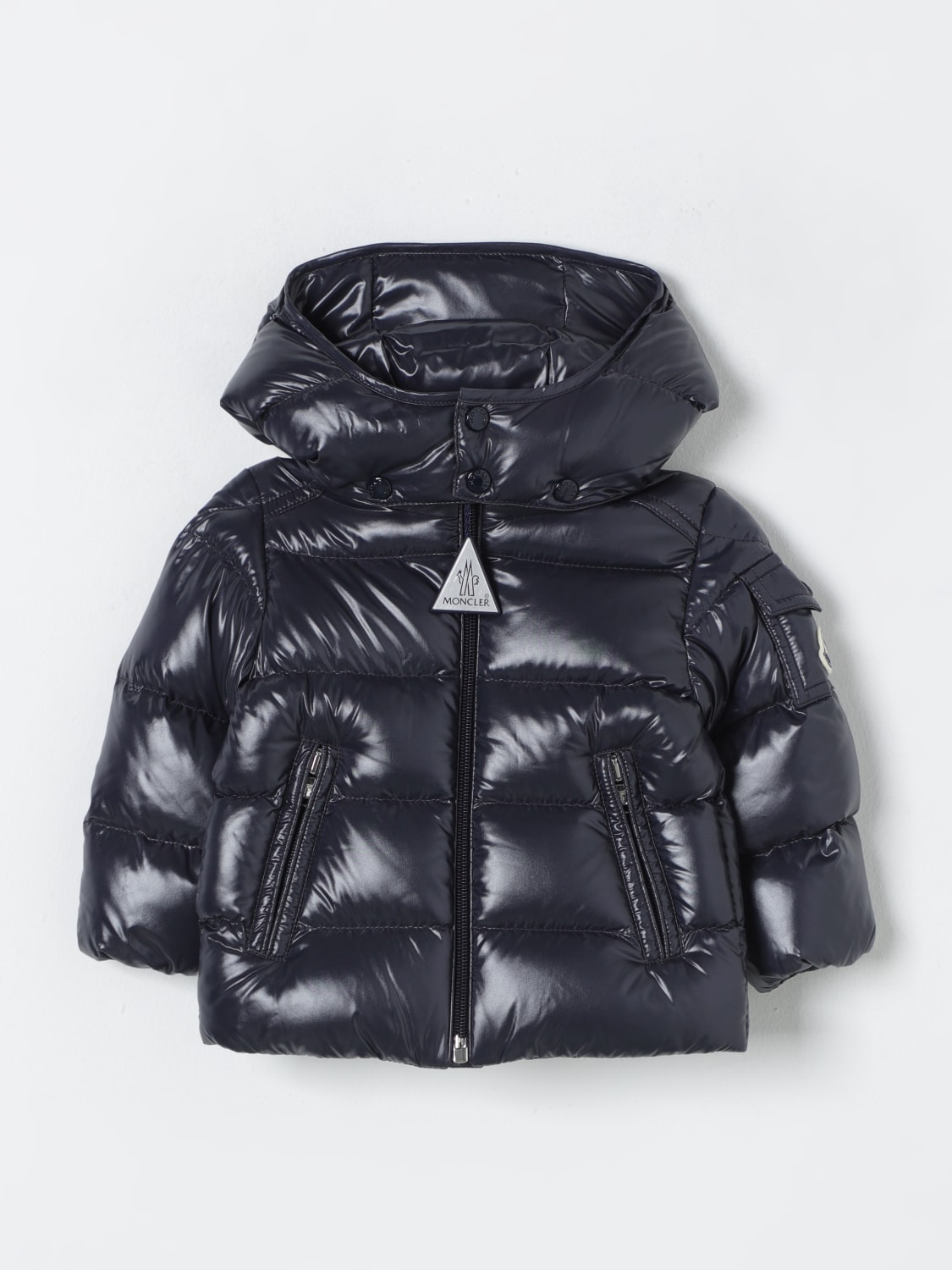 MONCLER 外套: 外套 儿童 Moncler, 蓝色 - Img 1