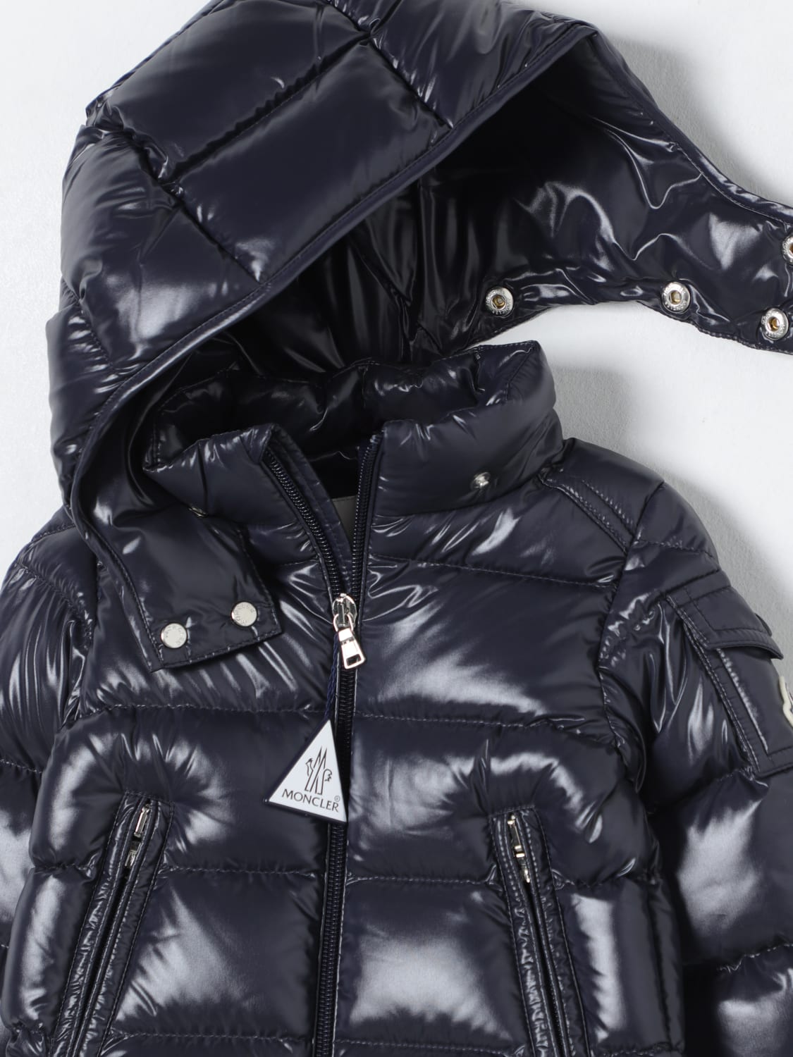 MONCLER VESTE: Veste enfant Moncler, Bleu - Img 3