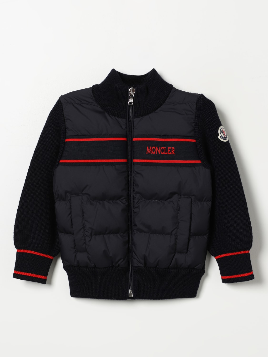 MONCLER VESTE: Veste enfant Moncler, Bleu - Img 1