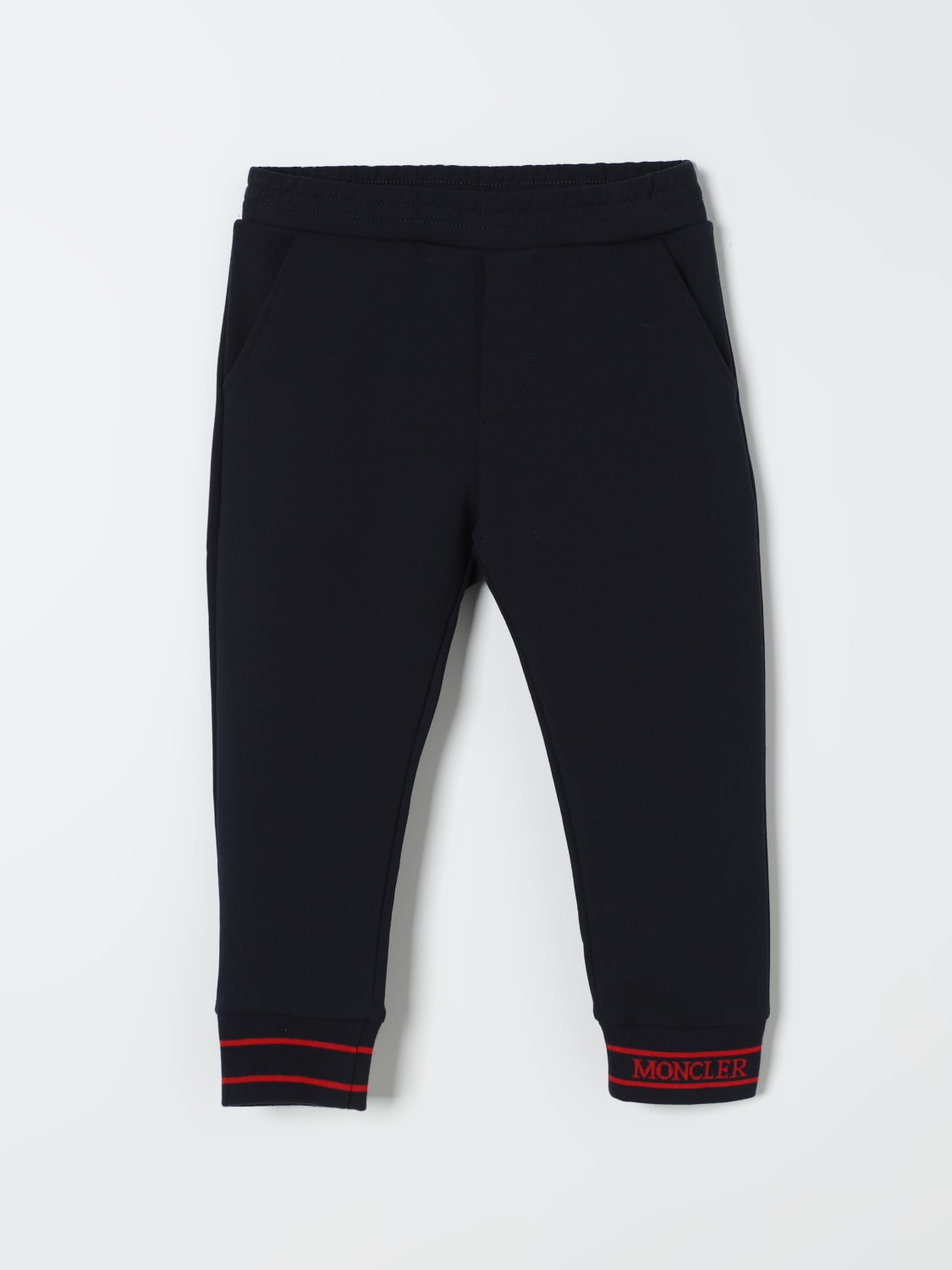 MONCLER PANTS: Pants kids Moncler, Blue - Img 1