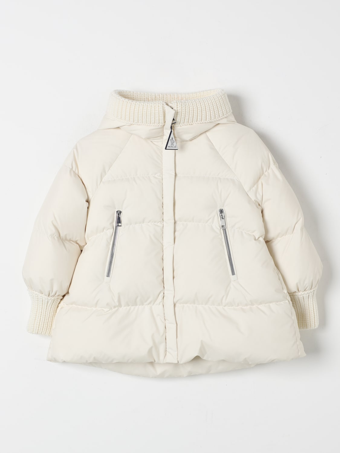 MONCLER JACKET: Jacket kids Moncler, Yellow Cream - Img 1