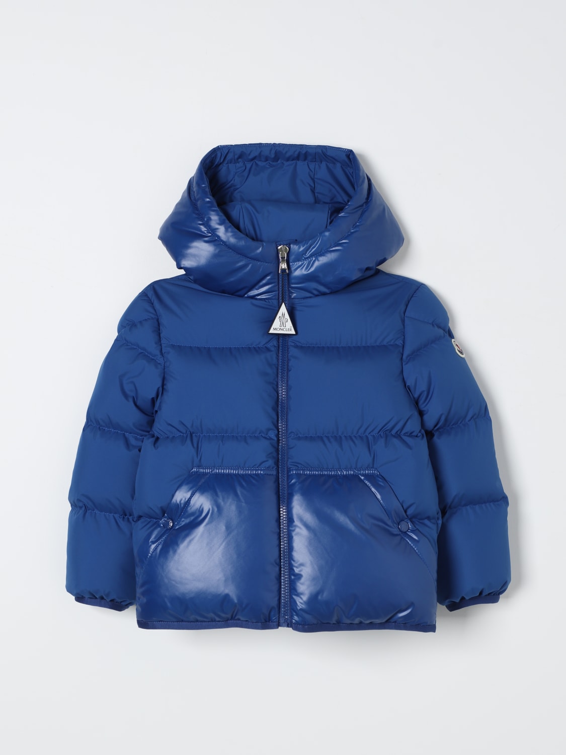 MONCLER JACKET: Jacket kids Moncler, Blue - Img 1