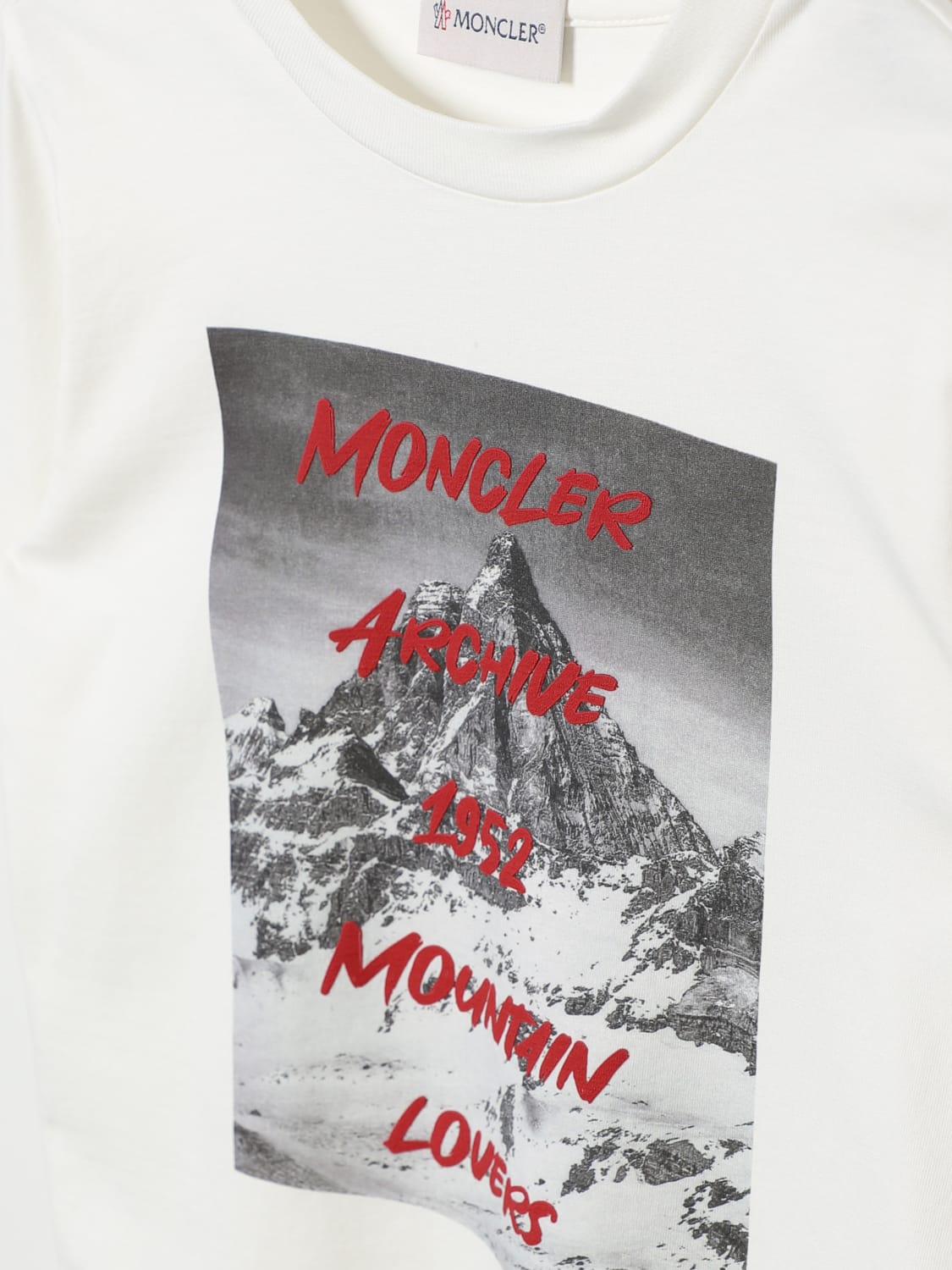 MONCLER T-SHIRT: T-shirt kids Moncler, White - Img 3