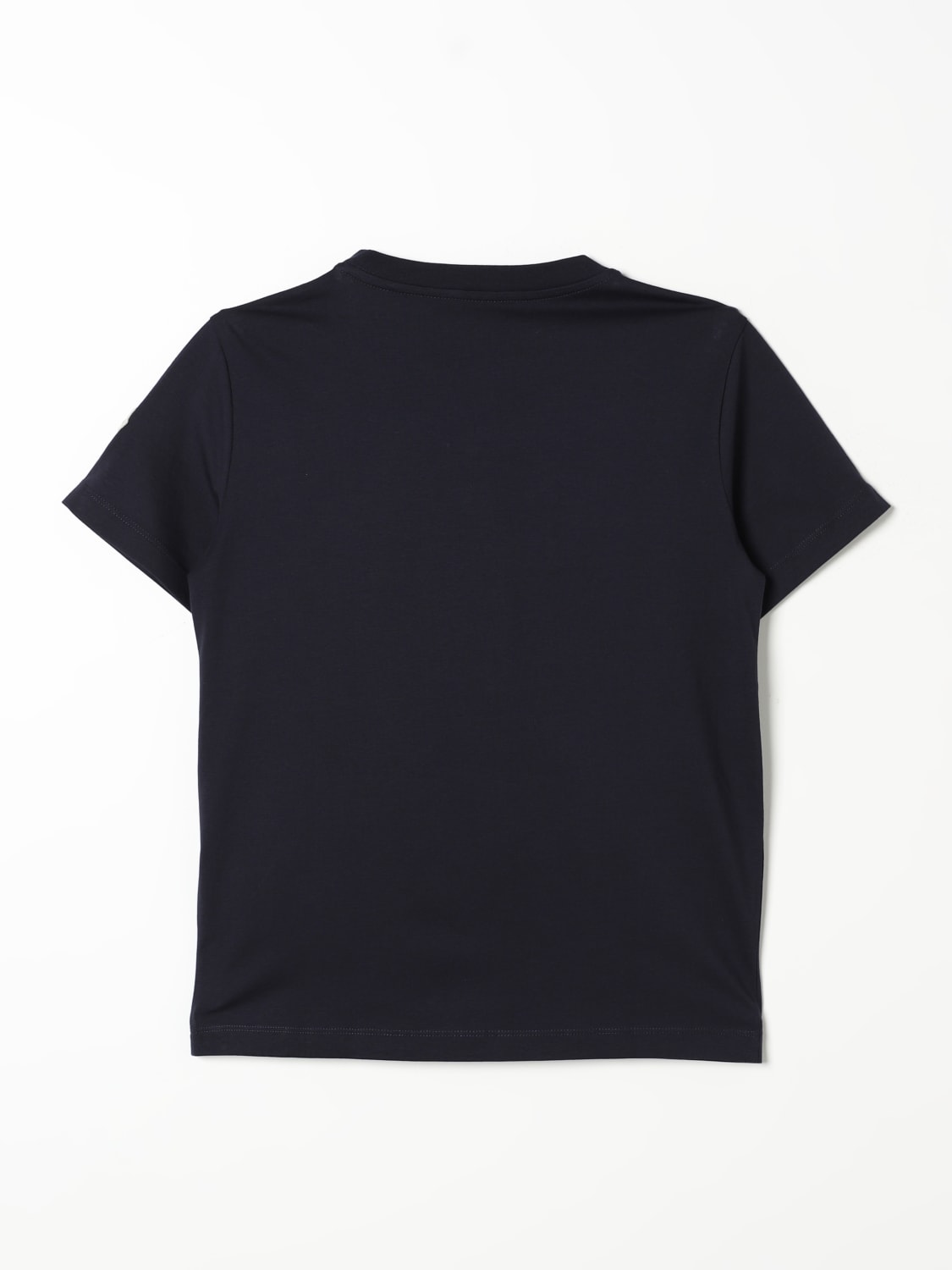 MONCLER T-SHIRT: T-shirt Moncler in cotone , Blue - Img 2