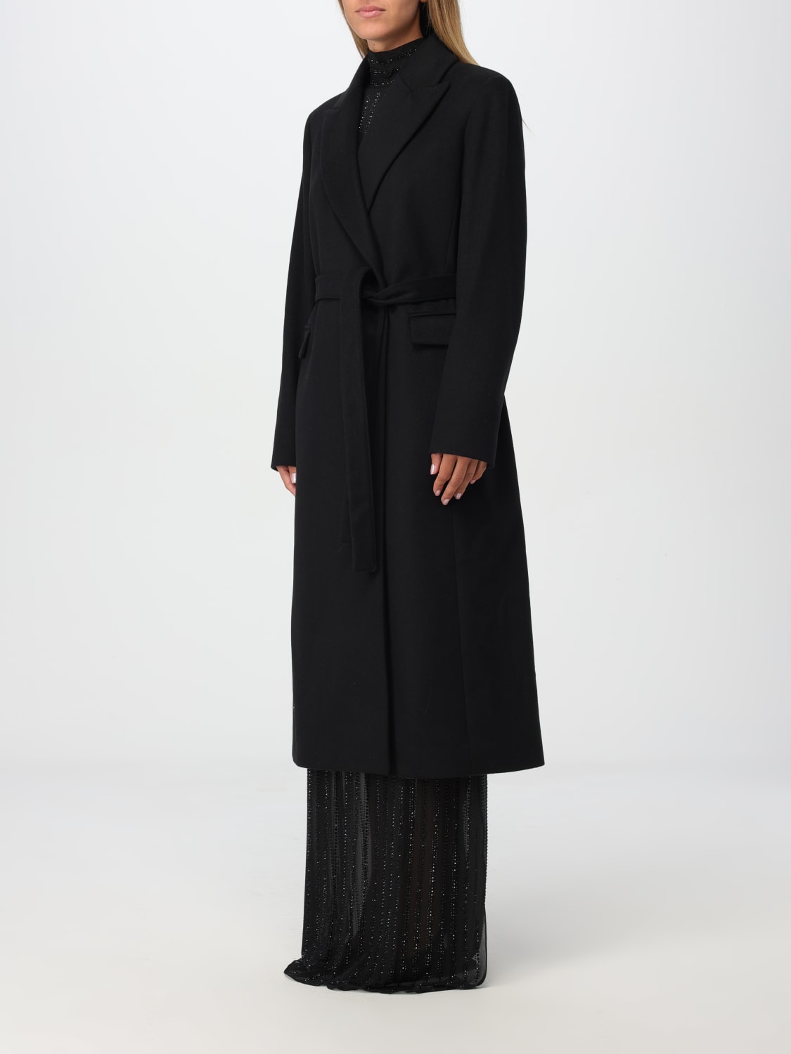 PATRIZIA PEPE COAT: Coat woman Patrizia Pepe, Black - Img 3