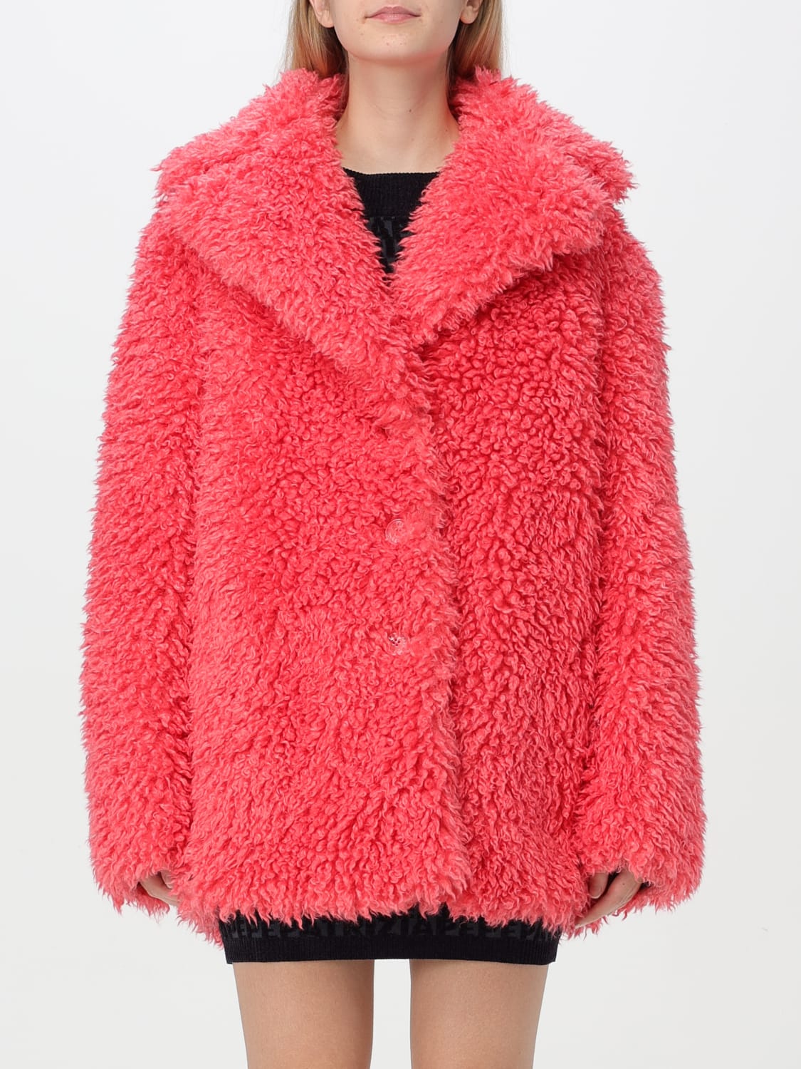 PATRIZIA PEPE COAT: Coat woman Patrizia Pepe, Fuchsia - Img 1