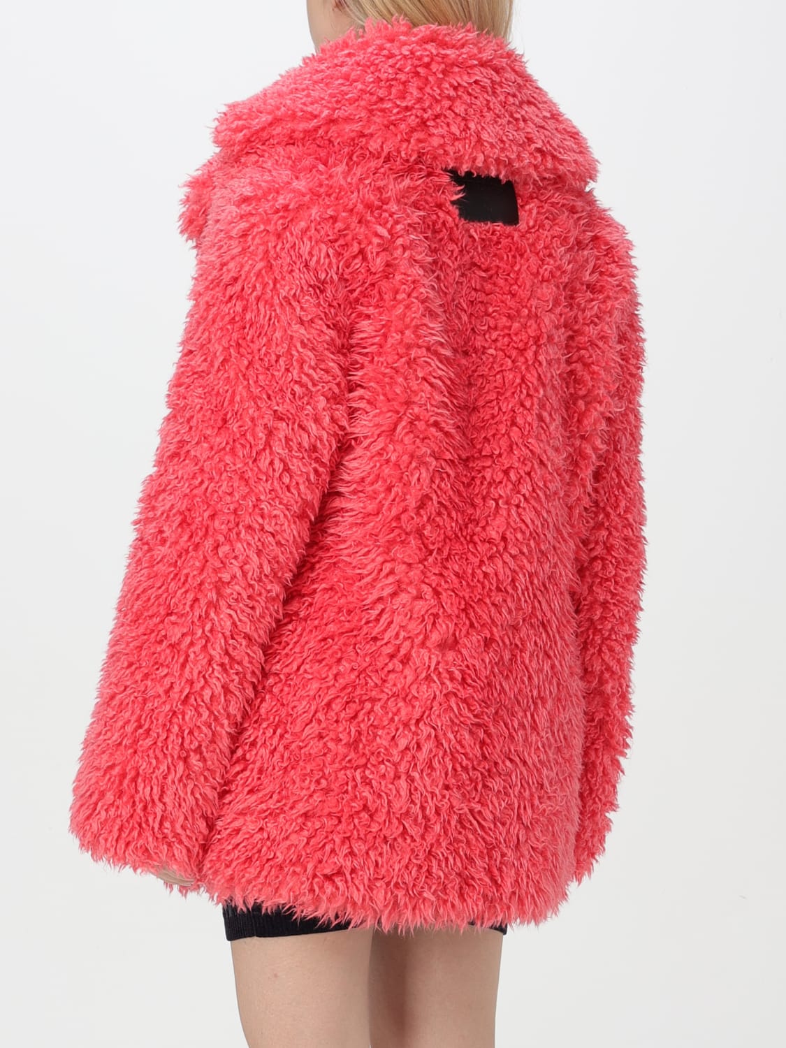 PATRIZIA PEPE COAT: Coat woman Patrizia Pepe, Fuchsia - Img 3