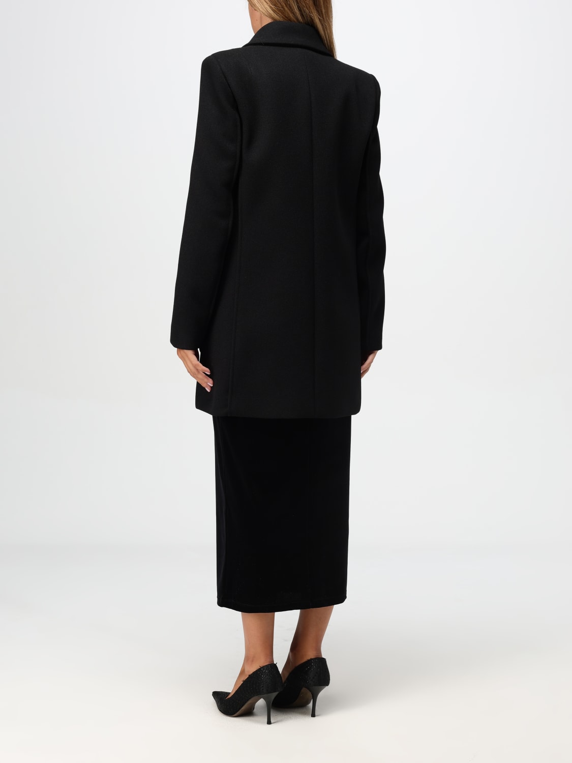 PATRIZIA PEPE COAT: Coat woman Patrizia Pepe, Black - Img 2