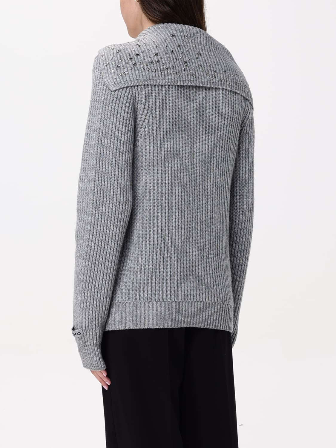 PINKO SWEATER: Sweater woman Pinko, Silver - Img 2