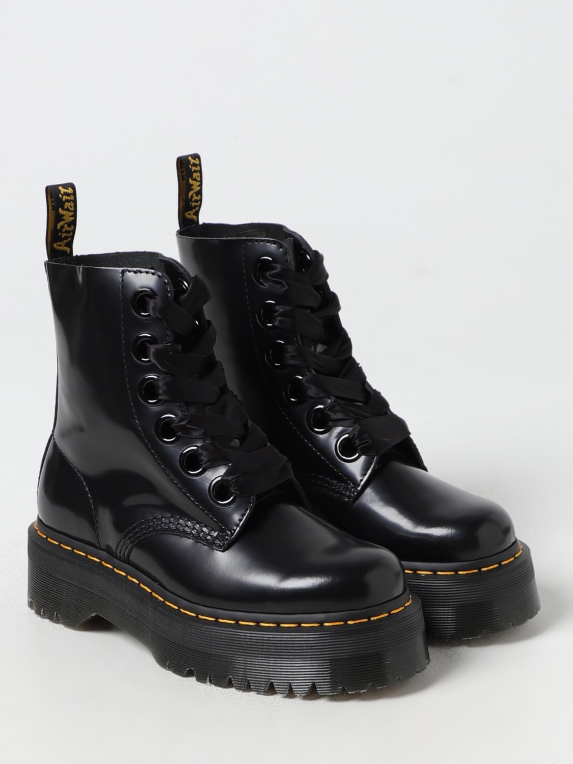 DR. MARTENS BOOTS: Shoes woman Dr. Martens, Black - Img 2
