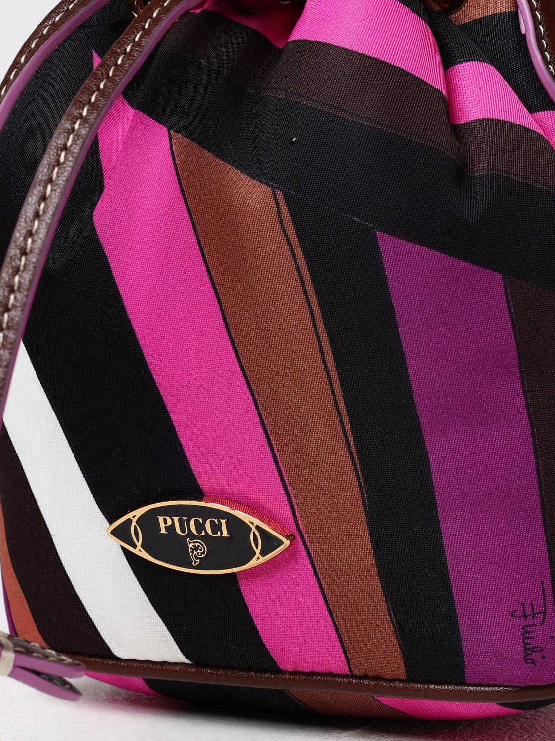 PUCCI MINI BAG: Shoulder bag woman Pucci, Fuchsia - Img 4