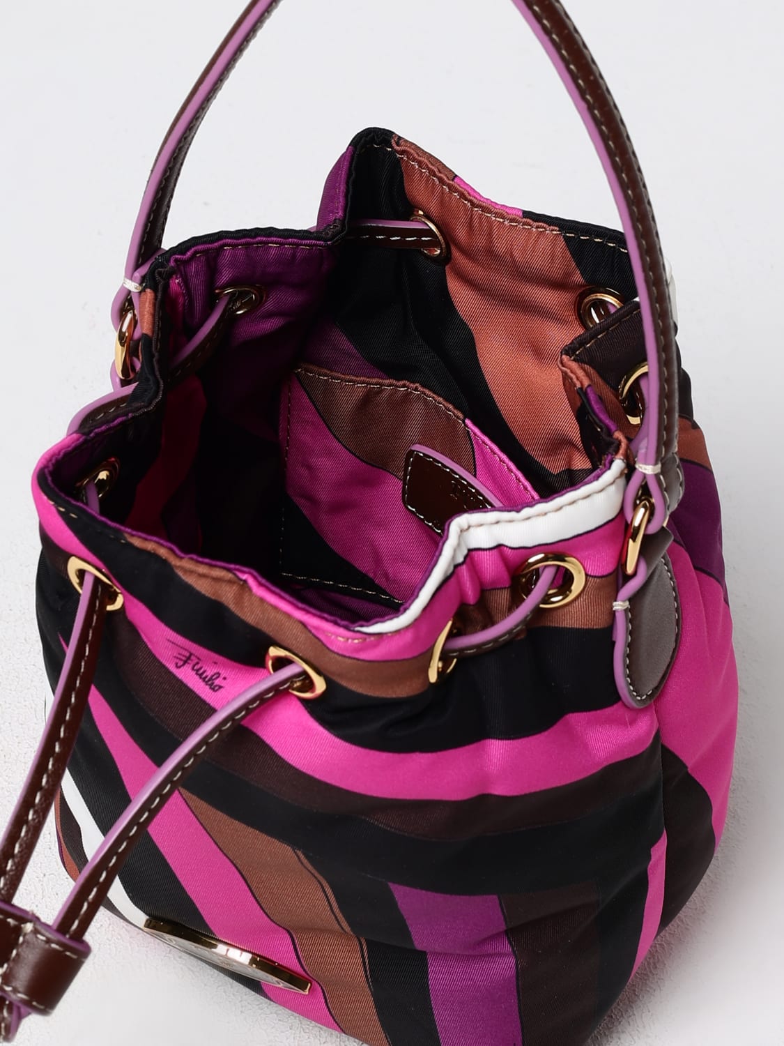 PUCCI MINI BAG: Shoulder bag woman Pucci, Fuchsia - Img 5
