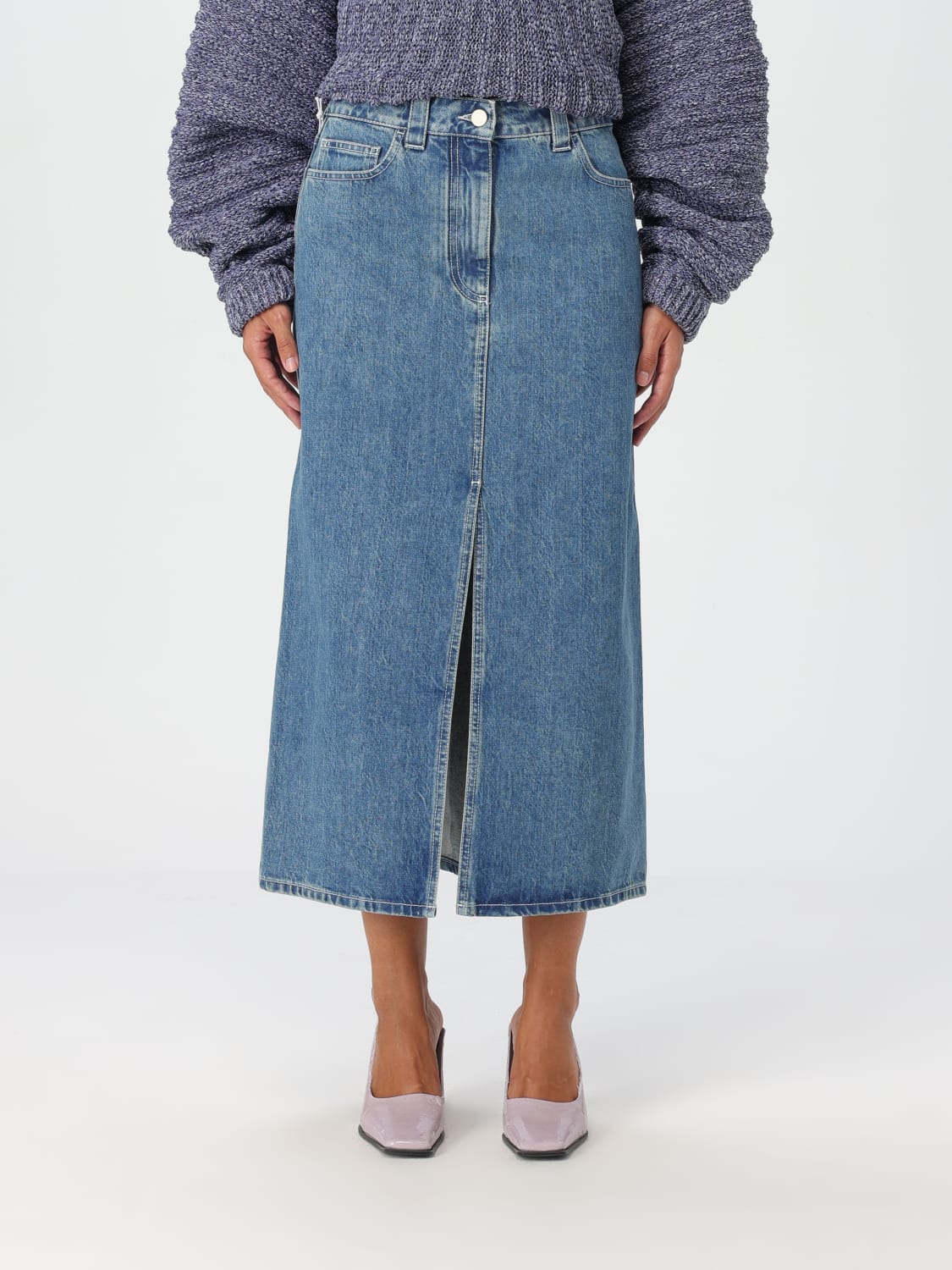 SUNNEI SKIRT: Skirt woman Sunnei, Denim - Img 1