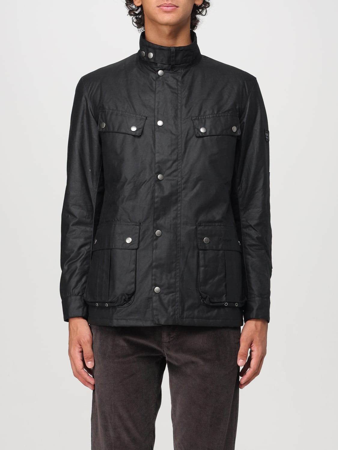 BARBOUR 外套: 外套 男士 Barbour, 黑色 - Img 1