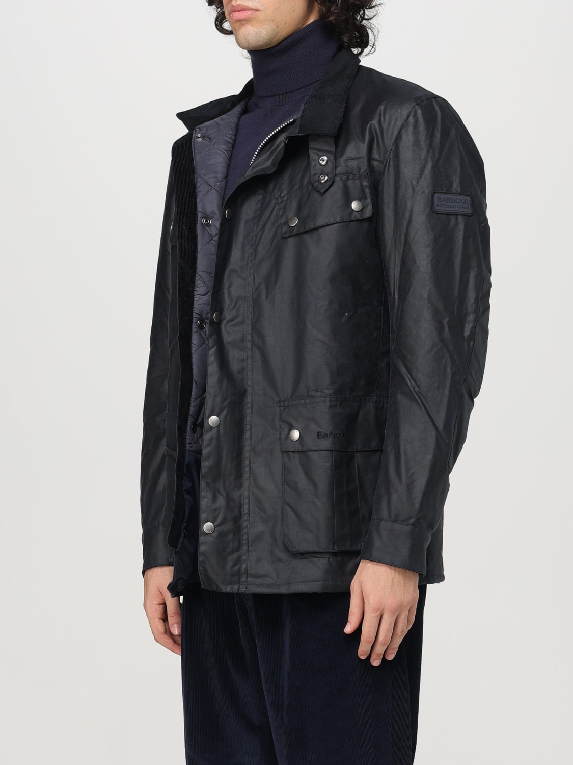 BARBOUR GIACCA: Giacca Barbour in cotone cerato , Blue - Img 3