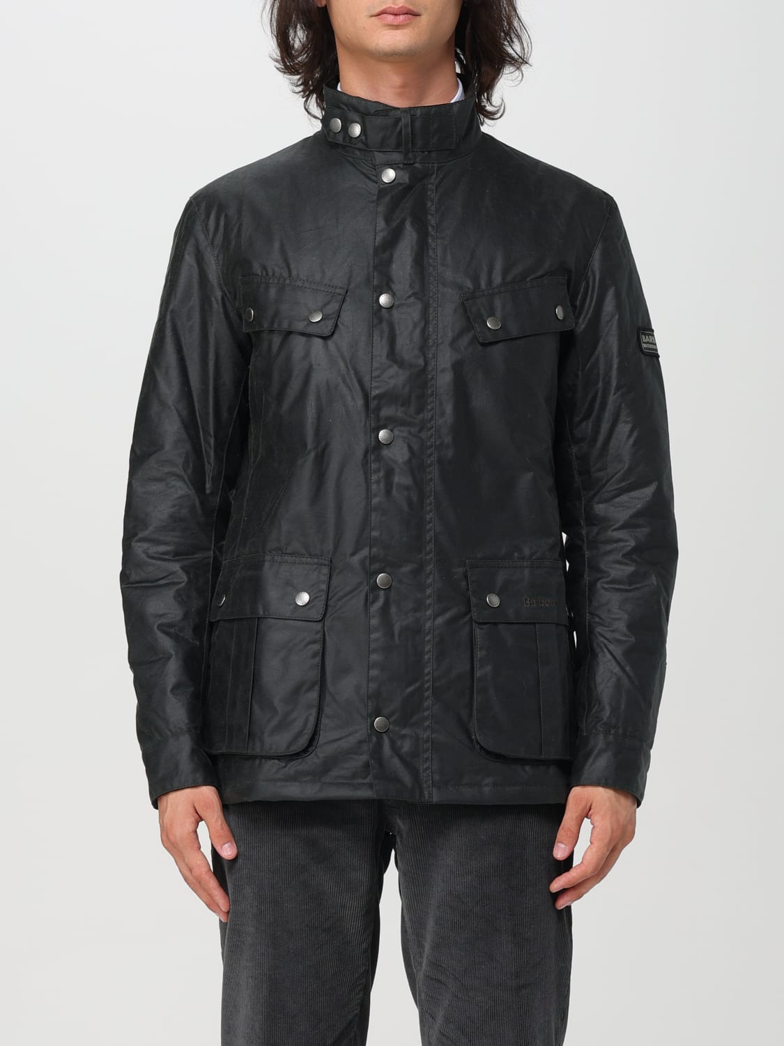 Giglio Giacca Barbour in cotone cerato