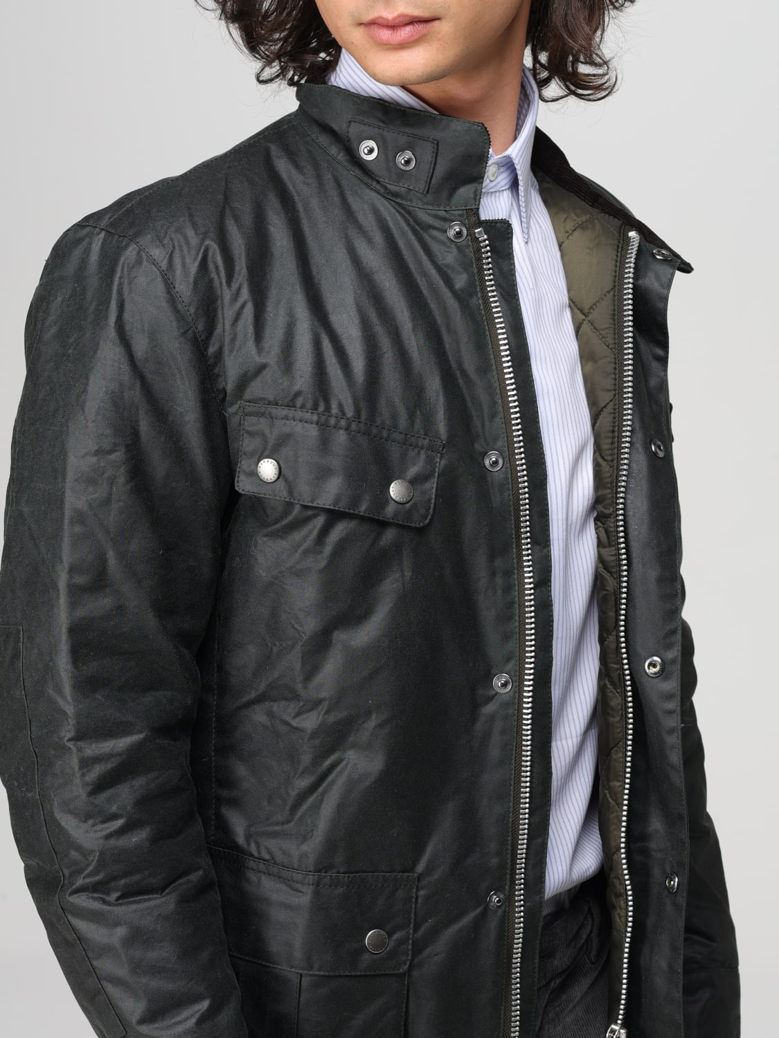 BARBOUR JACKE: Jacke herren Barbour, Military - Img 4