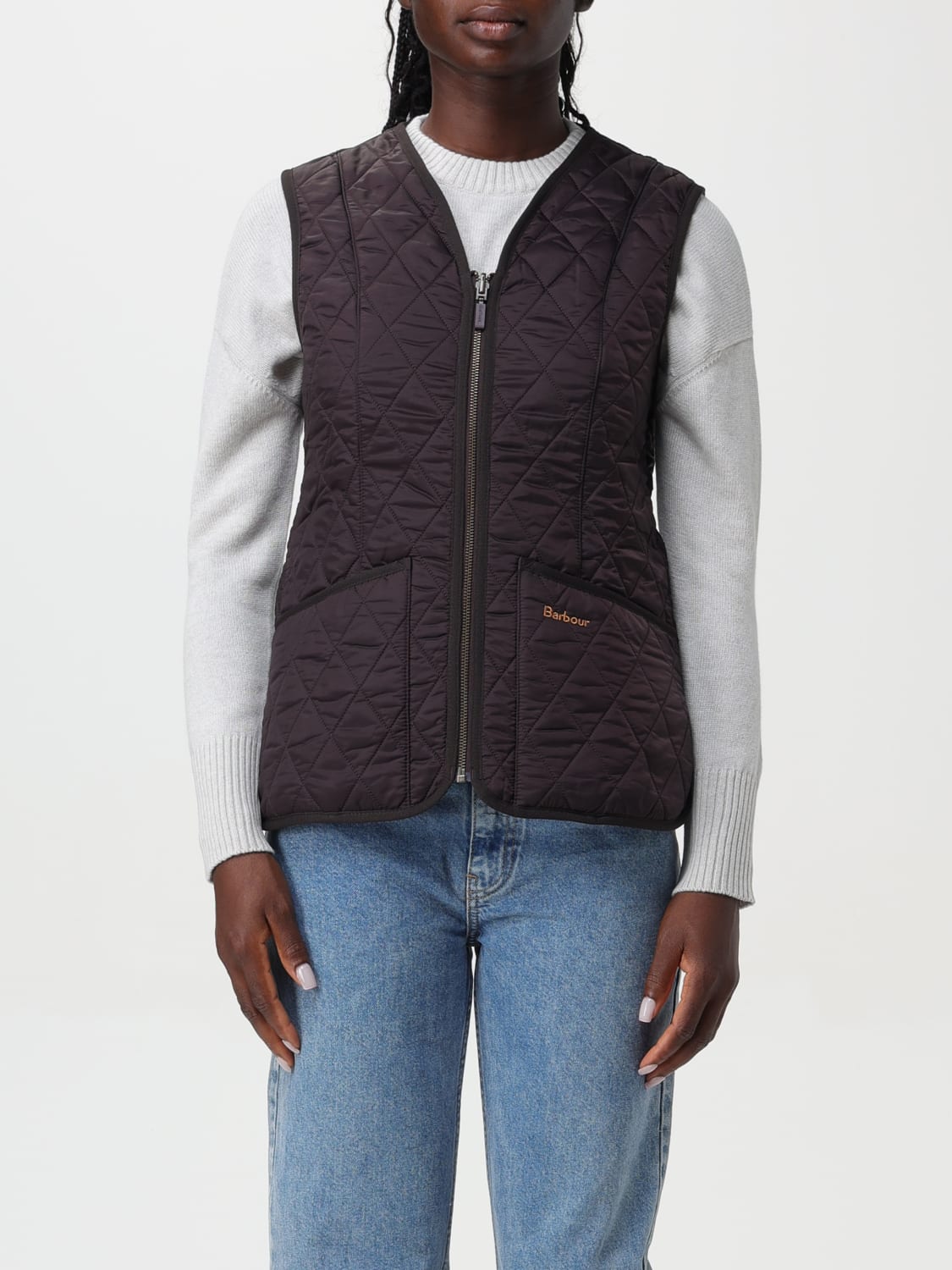 Giglio Gilet Barbour in nylon trapuntato