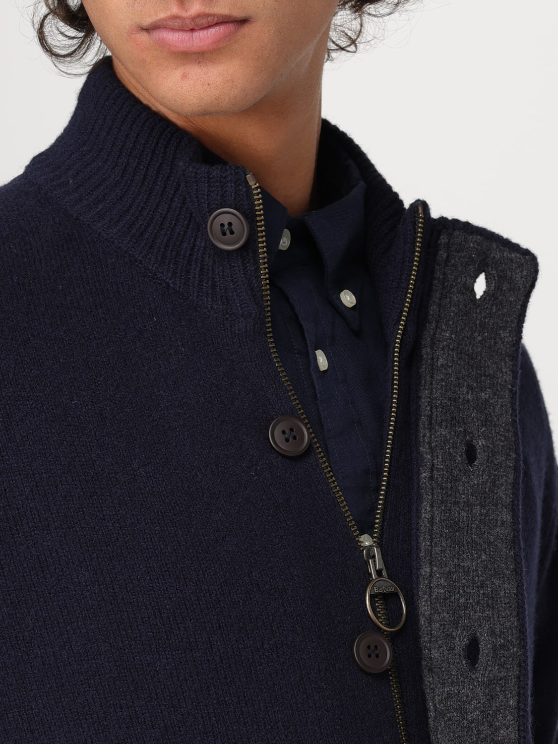 BARBOUR CARDIGAN: Pull homme Barbour, Bleu - Img 4