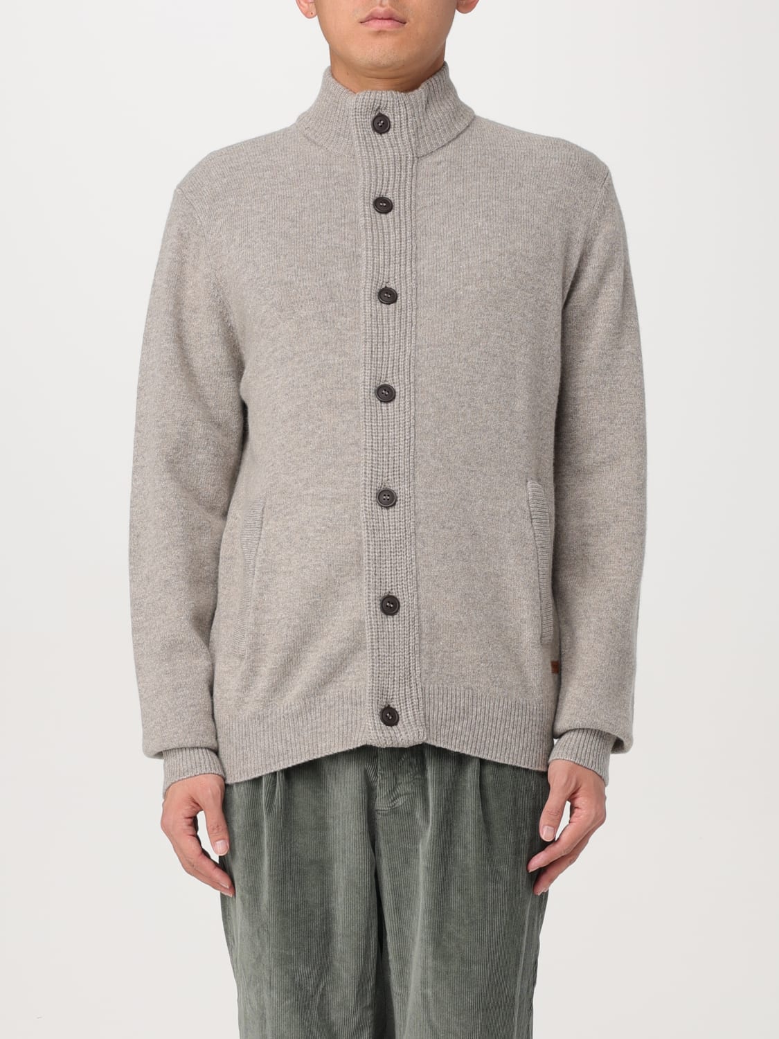 BARBOUR CARDIGAN: Pull homme Barbour, Anthracite - Img 1