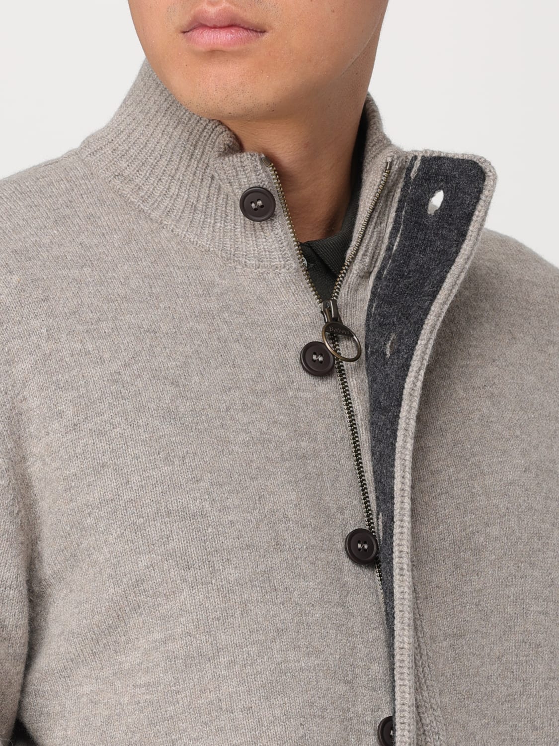 BARBOUR CARDIGAN: Pull homme Barbour, Anthracite - Img 4