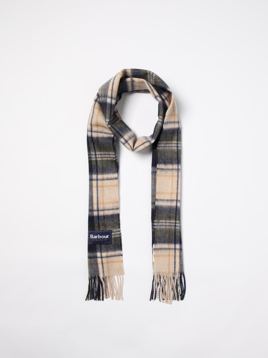 BARBOUR SCARF: Scarf men Barbour, Beige - Img 2