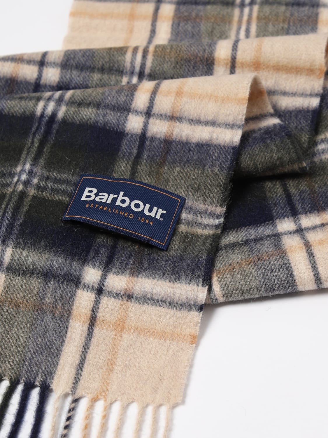 BARBOUR SCARF: Scarf men Barbour, Beige - Img 3