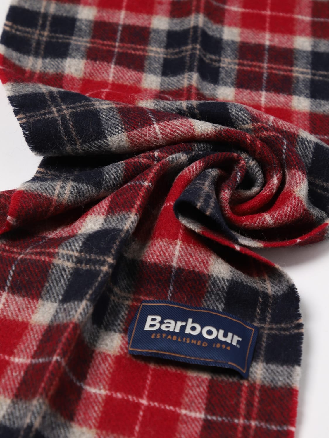 BARBOUR 스카프: 스카프 남성 Barbour, 레드 - Img 3