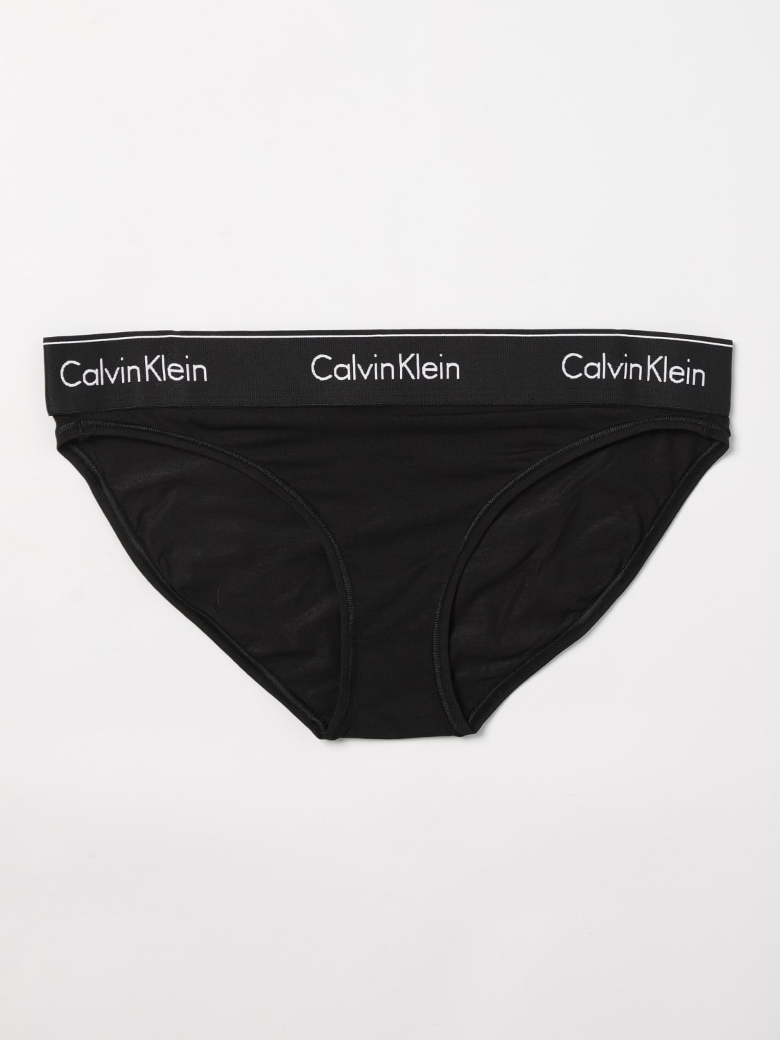 CALVIN KLEIN UNDERWEAR INTIMO: Slip Ck Underwear in cotone stretch , Nero - Img 1