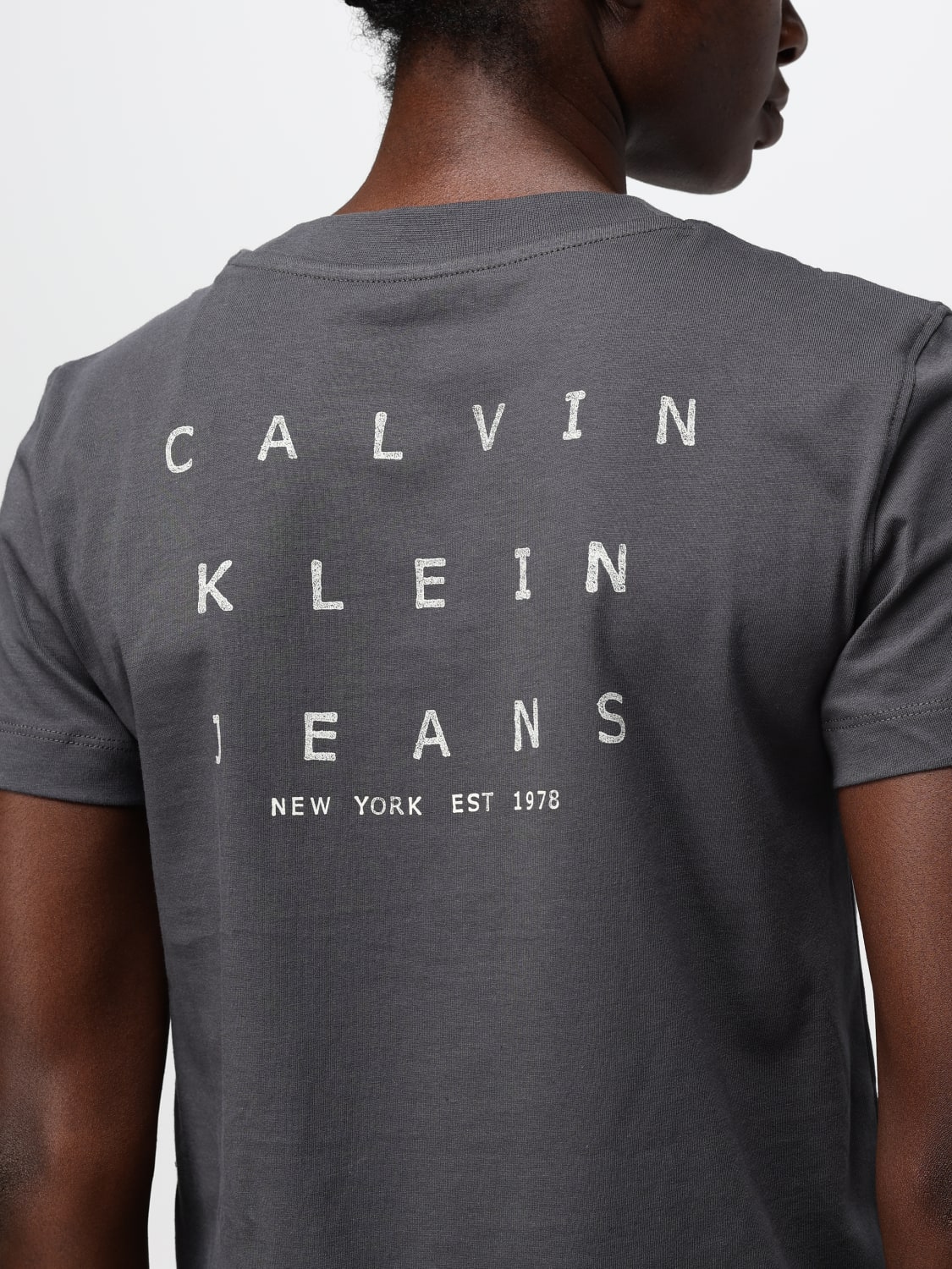 CALVIN KLEIN JEANS T-SHIRT: T-shirt woman Calvin Klein Jeans, Black - Img 3