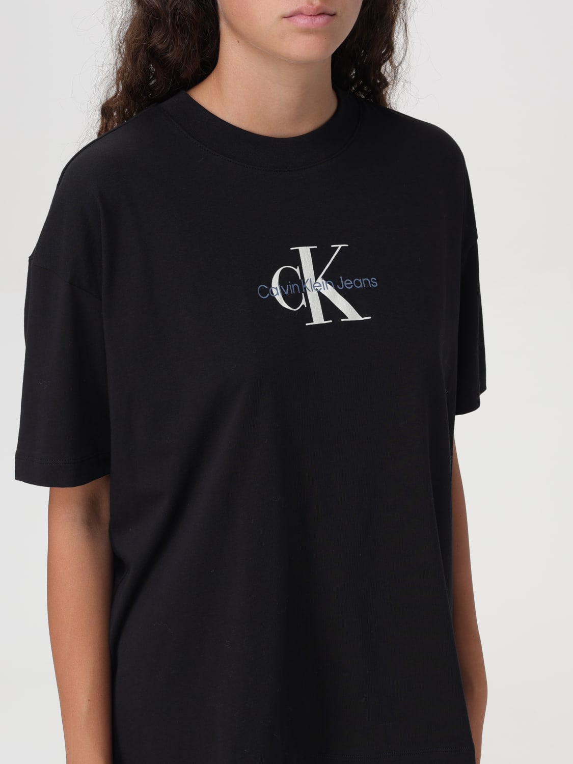 CALVIN KLEIN JEANS T-SHIRT: T-shirt woman Calvin Klein Jeans, Black - Img 3