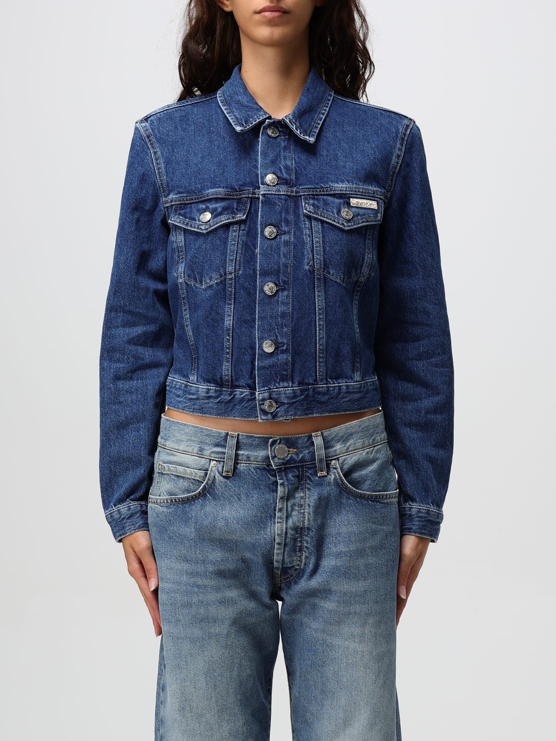 CALVIN KLEIN JEANS JACKET: Jacket woman Calvin Klein Jeans, Denim - Img 1