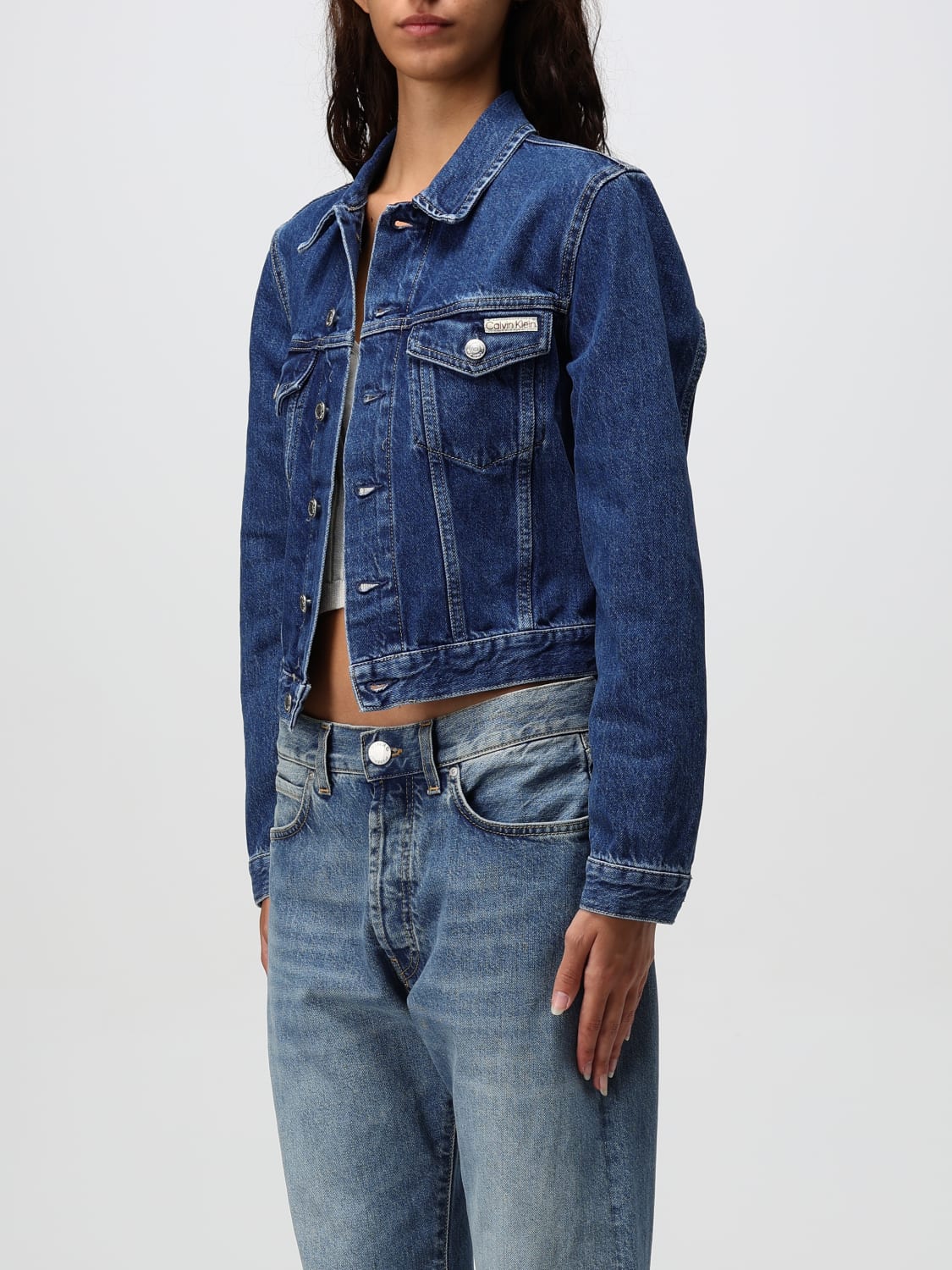 CALVIN KLEIN JEANS JACKET: Jacket woman Calvin Klein Jeans, Denim - Img 3