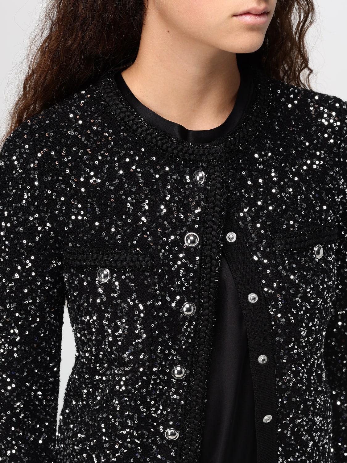 Michael kors silver jacket shop