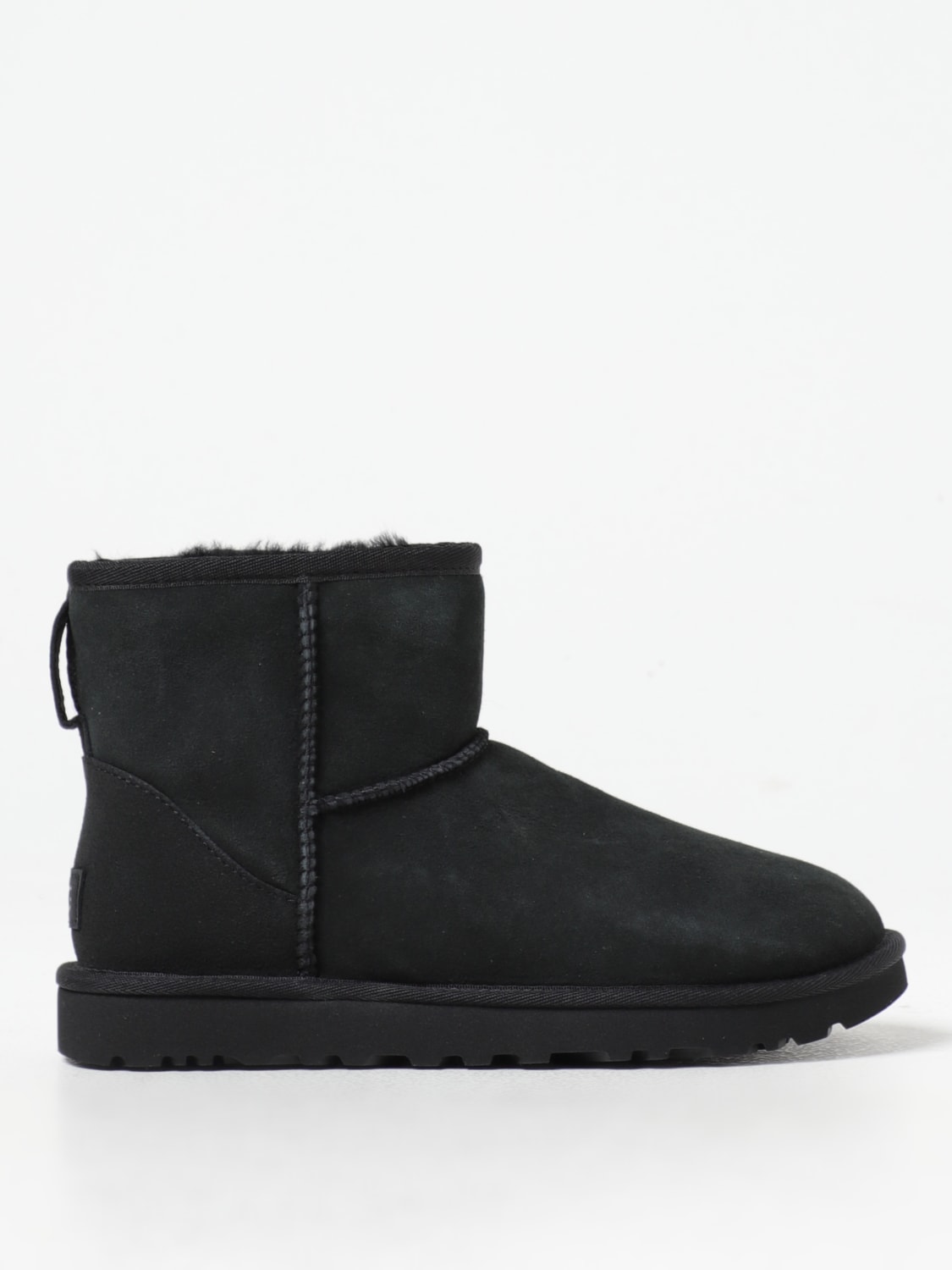 UGG FLAT ANKLE BOOTS: Shoes woman UGG, Black - Img 1