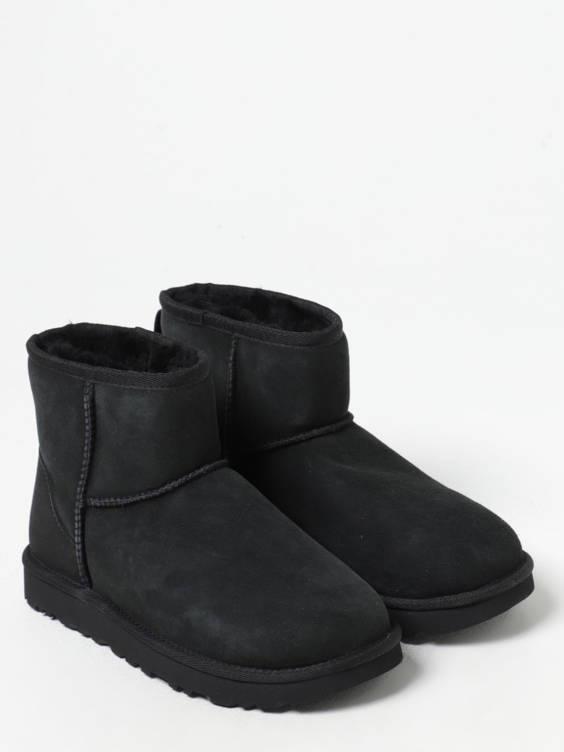 UGG FLAT ANKLE BOOTS: Shoes woman UGG, Black - Img 2